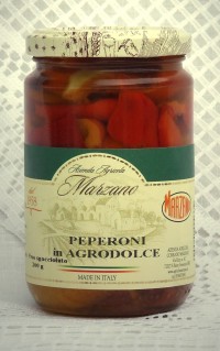 Peperoni in agrodolce in olio di oliva